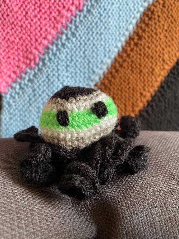 Crochet Agender Flag Octopus