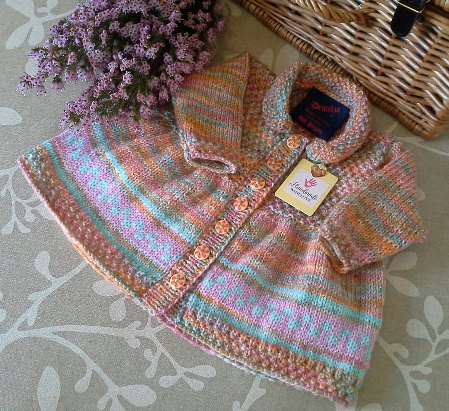 Baby Girl's Designer Knitted Dress 3-9 months size