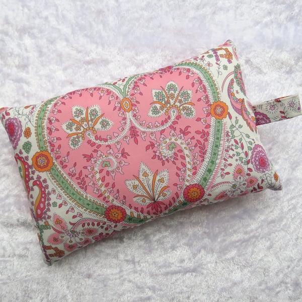 Palm rest, wrist support, made from Liberty Tana Lawn, hearts