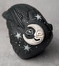 'Astrum', a black porcelain crow idol. - Image 10
