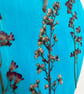 Pressed Flower Hand Painted Hanging Wooden Heart Real Heuchera Flowers - Image 3