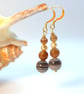 Agate & Freshwater Pearl Earrings, Anniversary, June Birthstone, Gifts For Her - Image 4