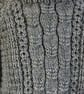Hand Knitted Childs Jumper In A Wool With Alpaca Blend In Grey - Fits Age 3 - 4  - Image 5