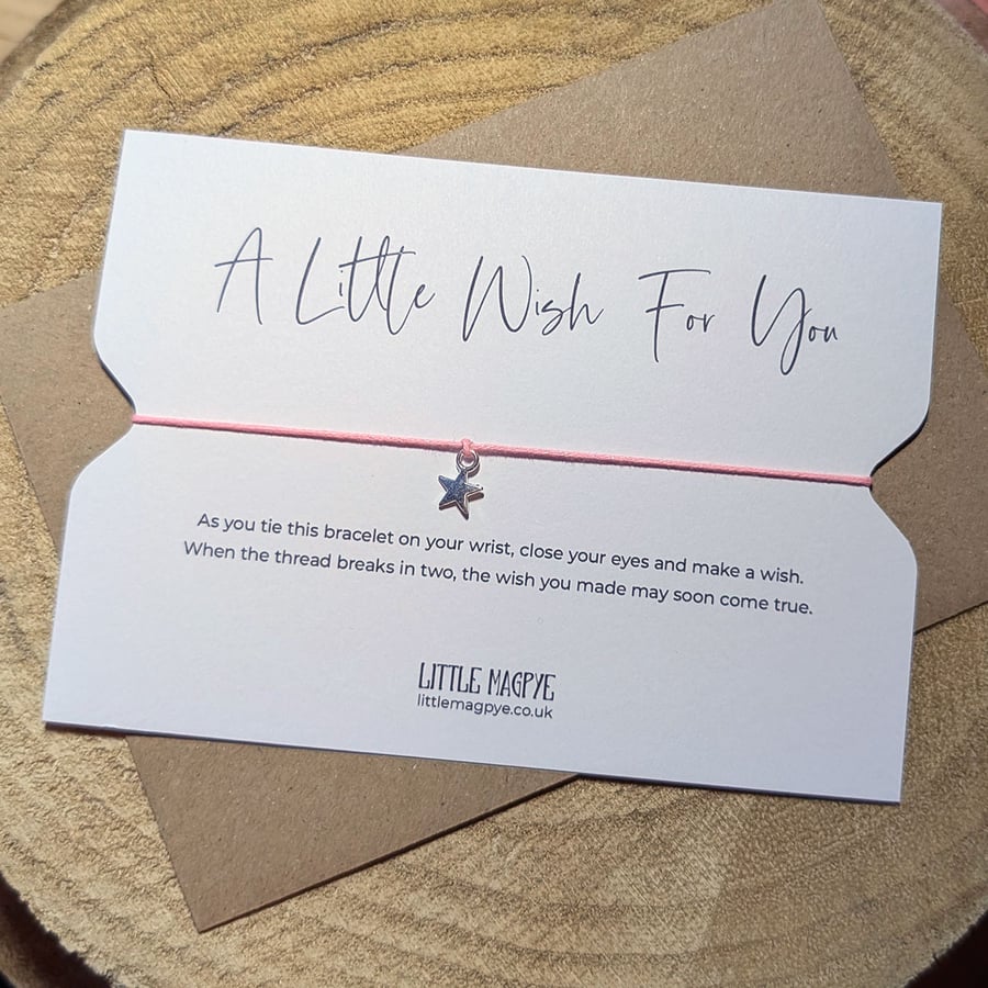 “A Little Wish For You” Wish Bracelet