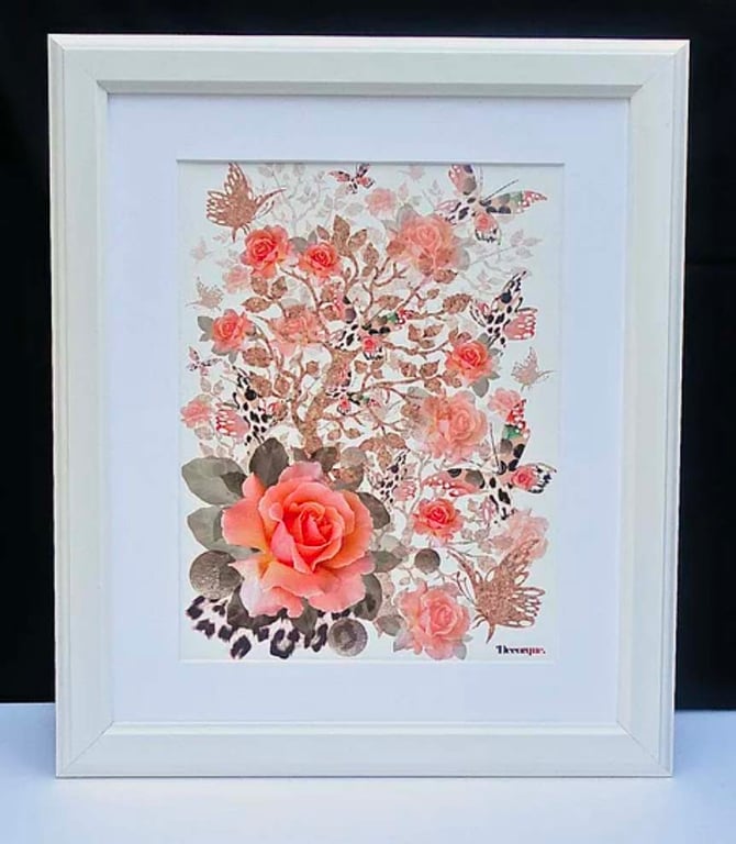 Butterfly Tree A3 Art Print