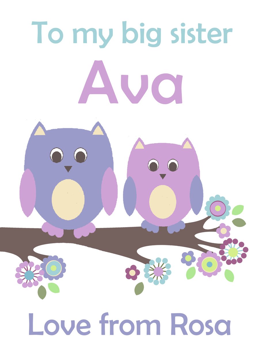 Big Sister Card for Morag