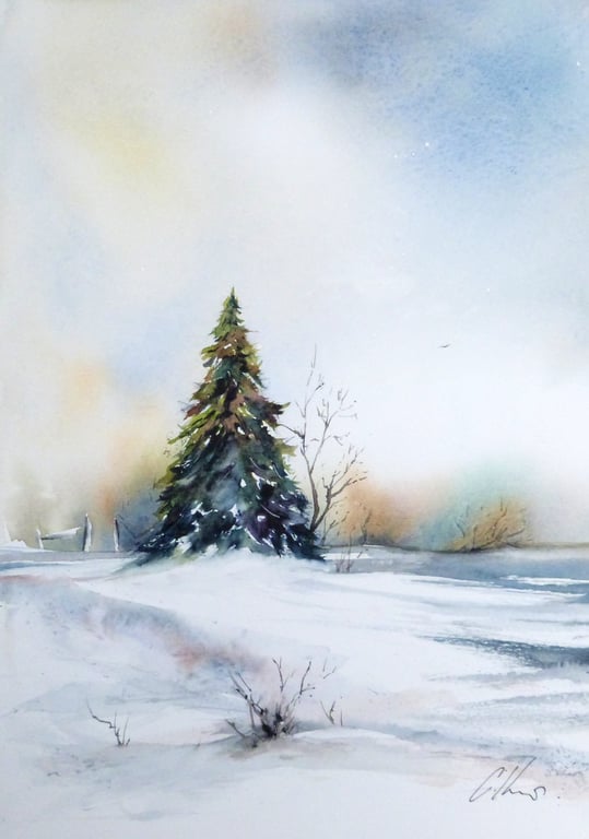 This Tree, Original Watercolour Painting.