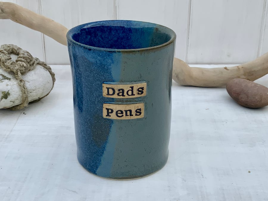 Handmade Dads Pens Pot