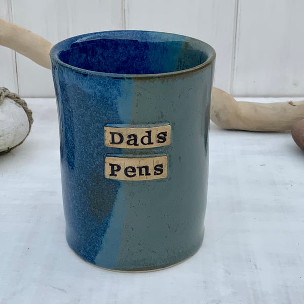 Handmade Dads Pens Pot