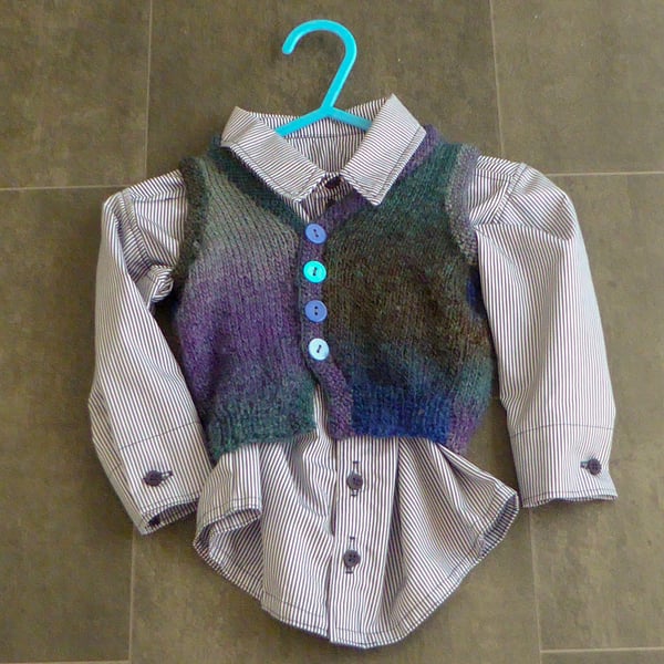 Boy's 1yr Shirt & Waistcoat outfit Seconds Sunday