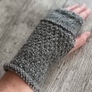 Fingerless gloves, aran knits, womens winter gloves