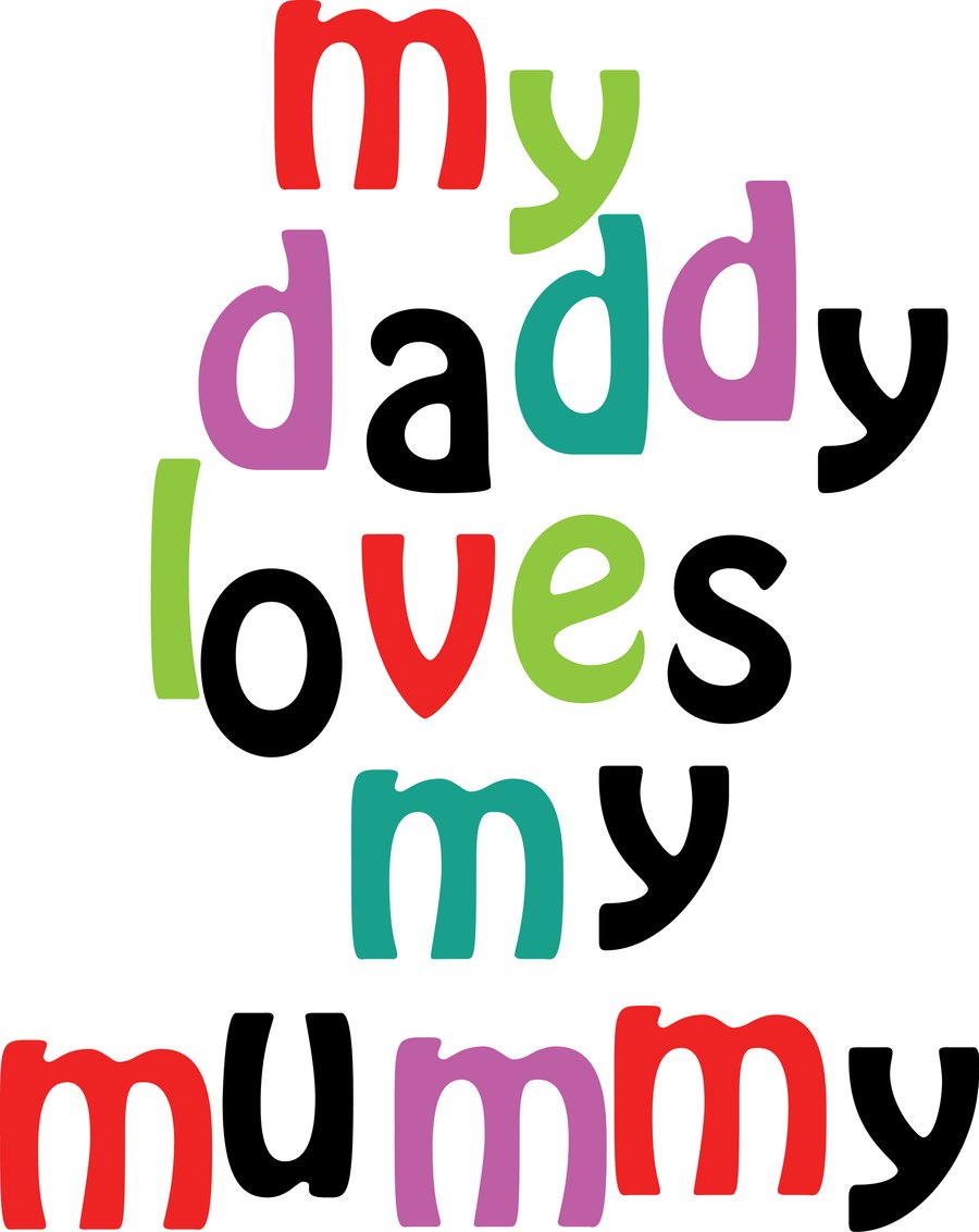 Dad, Love,  Digital Print of message
