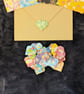 Origami Sticker Pack- Handmade Washi Paper Bows, Heart Shape, Gift Box Pattern - Image 2