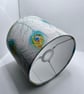 Handmade Peacock Feather Linen Cotton Lampshade - Image 2