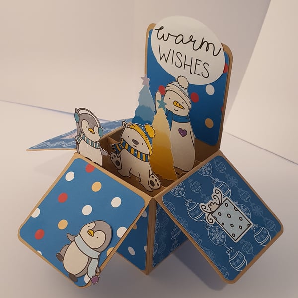 Christmas Box Card Personalised