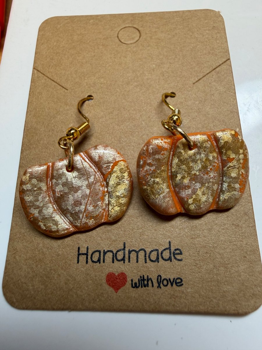 Pumpkin earrings 