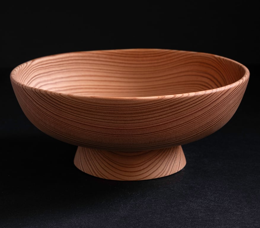 Cedar bowl W160mm by H65mm