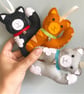 Felt cat decoration. 