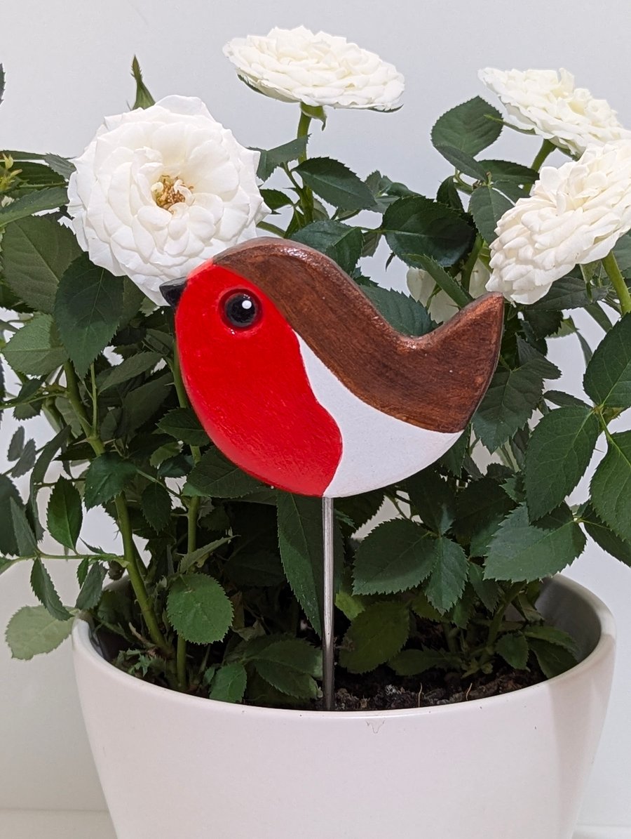 Robin decoration, Christmas decor, houseplant decoration stocking filler gift