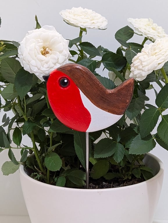Robin decoration, Christmas decor, houseplant decoration stocking filler gift