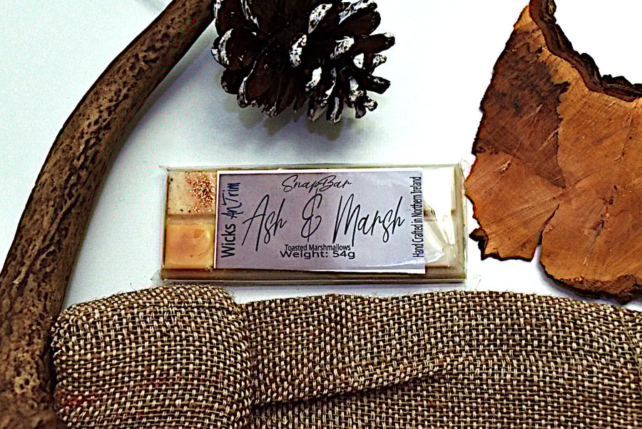 Ash & Marsh Hand Poured Soy Wax Highly Fragranced SnapBar