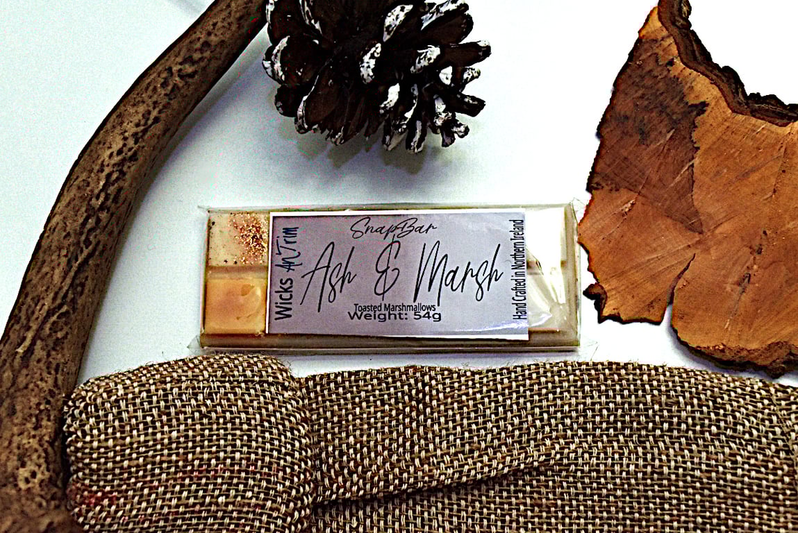 Ash & Marsh Hand Poured Soy Wax Highly Fragranced SnapBar