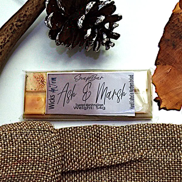 Ash & Marsh Hand Poured Soy Wax Highly Fragranced SnapBar