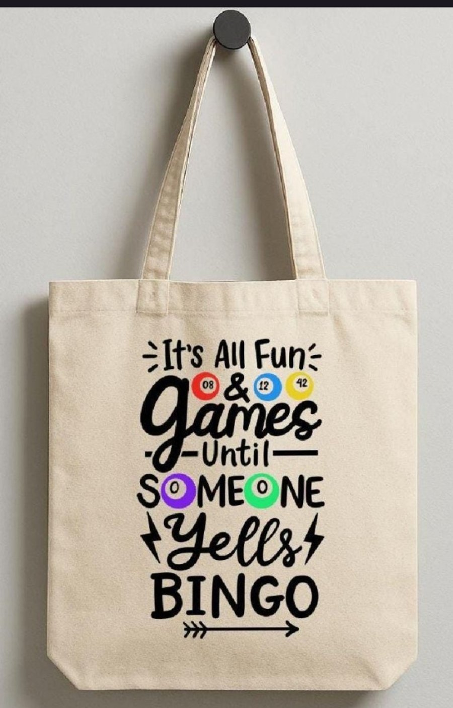 Image of Bingo tote bag