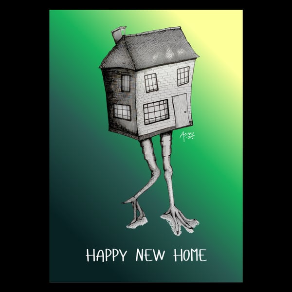Baba Yaga's Home Sweet Home - New Home Card (A6)