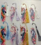 Acrylic Unicorn design bookmark 