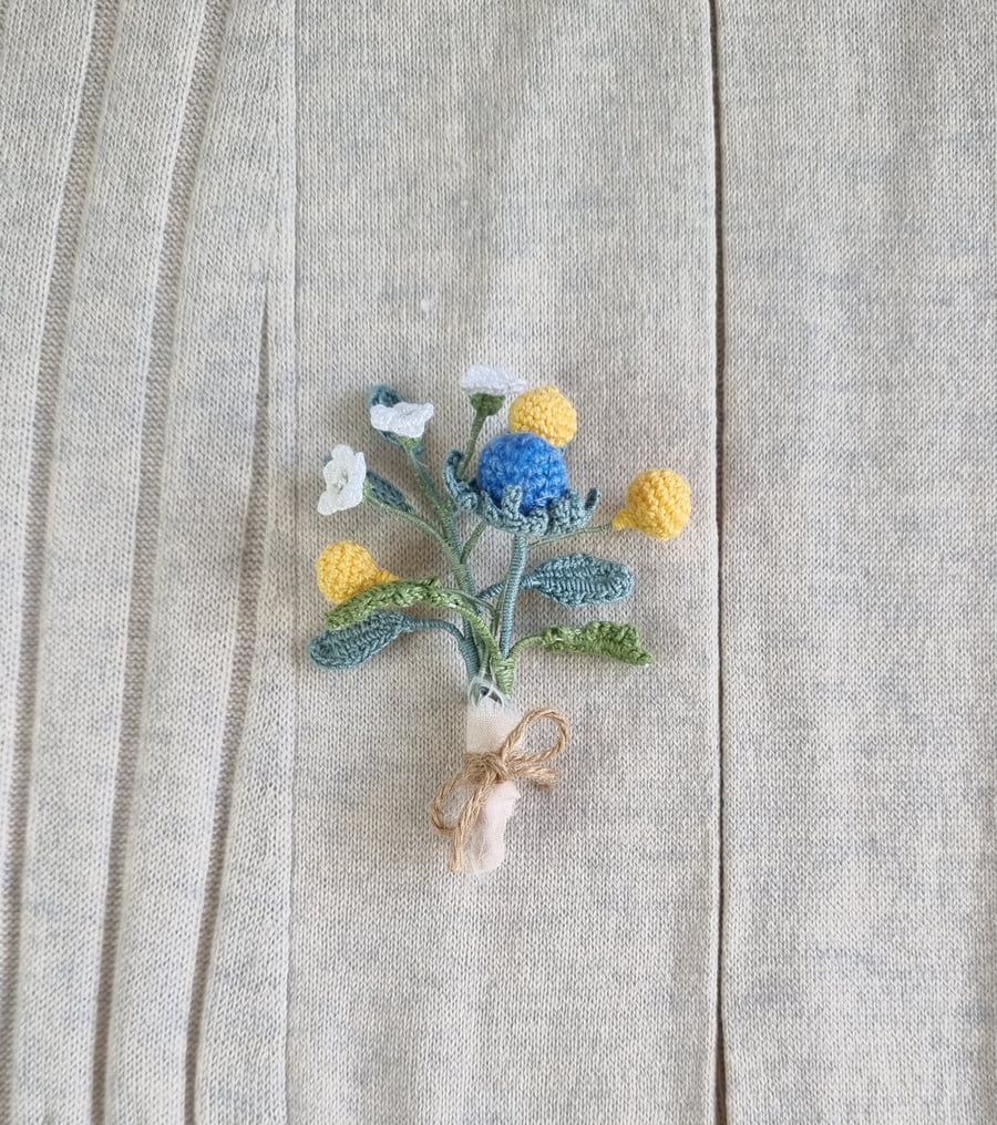 wild flower brooch