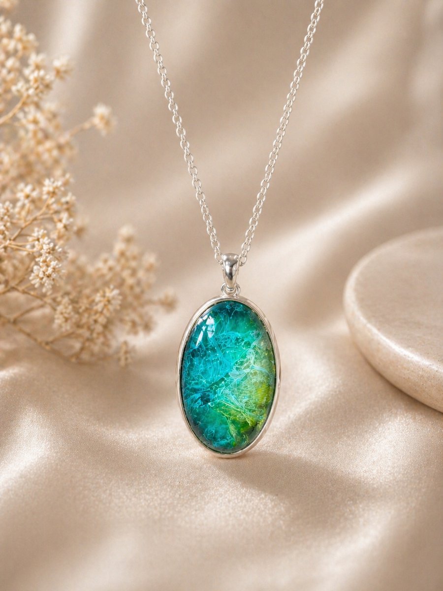 Memorial resin jewellery 
