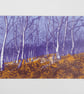 Winter Birch, original hand-pulled screen print - Image 3