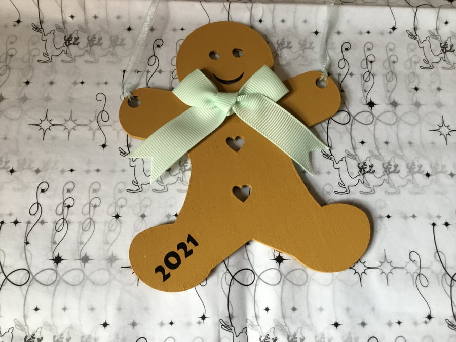 Gingerbread hanging decorations. Christmas decoration.CC440. 