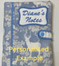 A5 Notebook Reusable Book Cover  - BLUE ORIENTAL BROCADE - Image 6