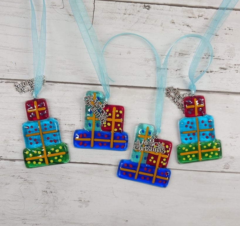 Hanging Christmas Present Decorations, Christmas Tree Ornaments