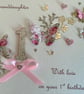 Personalised 1st Birthday Card Gift Boxed Granddaughter Daughter Any Age First - Image 6