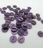 SOLD 50 round purple buttons 11mm fish eye