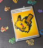 Pixel Pokemon cross stitch energy card