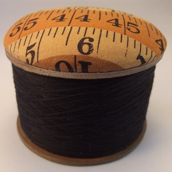 Tape Measure Fabric Cotton Reel Pin Cushion