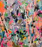 "Ibiza Vibes" Original Abstract Painting - Image 3