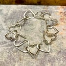 Sterling Silver Heart Bracelet
