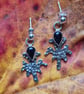 Sterling silver earings with blue goldstone  - Image 2