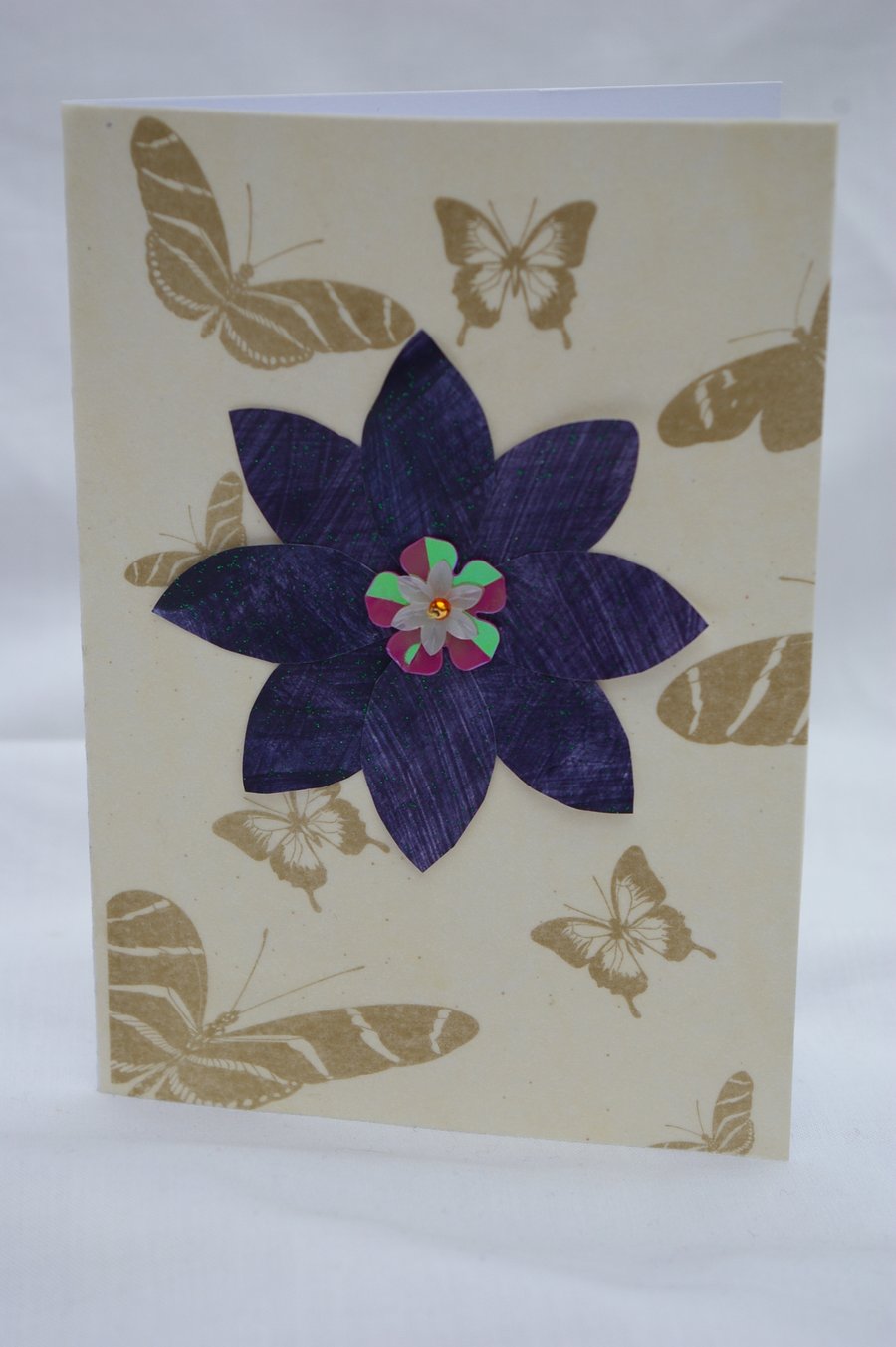 Butterflies and Flower Card