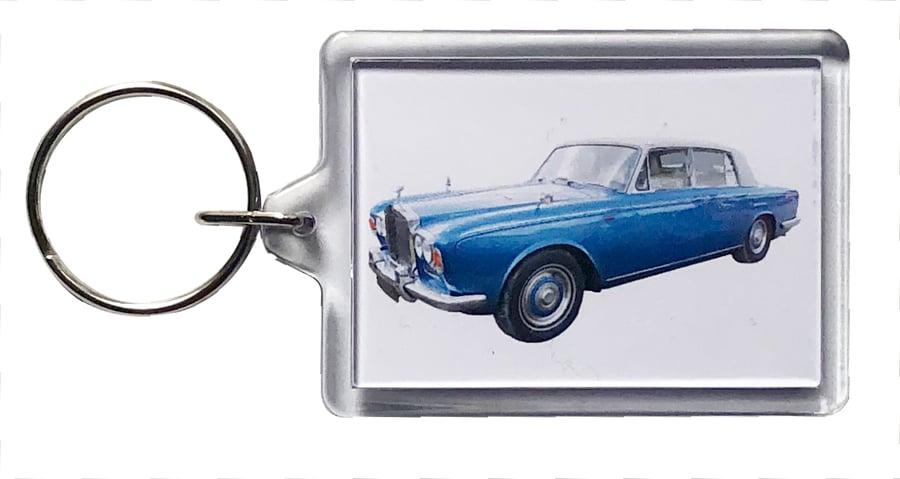 Rolls Royce Silver Shadow Mk1 - Keyring with 50x35mm Insert 