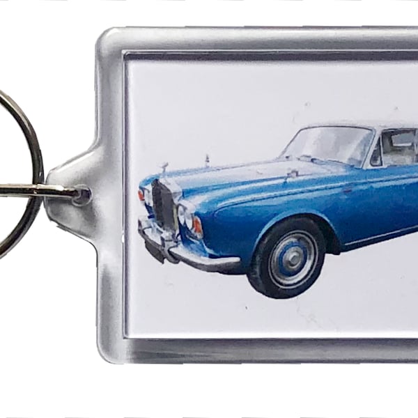 Rolls Royce Silver Shadow Mk1 - Keyring with 50x35mm Insert 