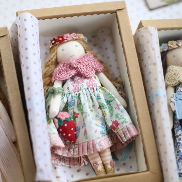 Tiny Liberty Heirloom Doll - Strawberry Frill