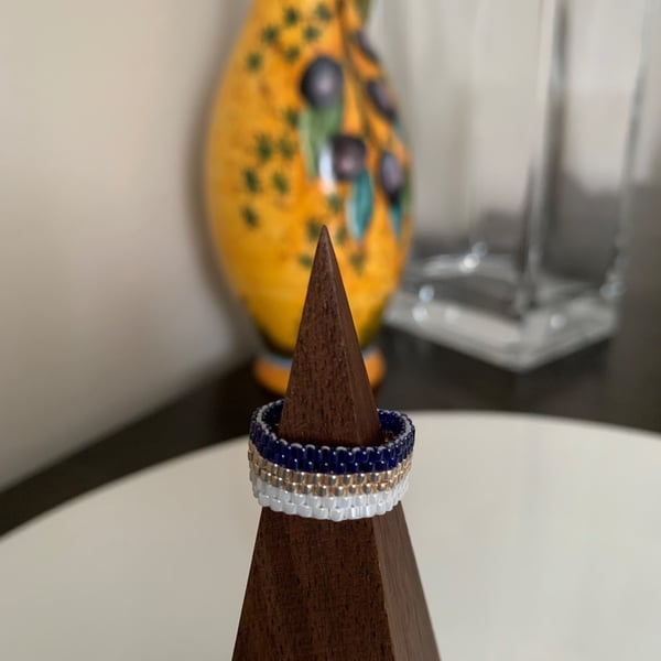Beautiful beaded ring
