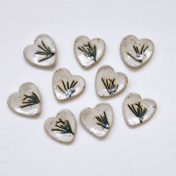 Rosemary Ceramic Worry Stone, Christmas Stocking Filler, Pocket Hug 