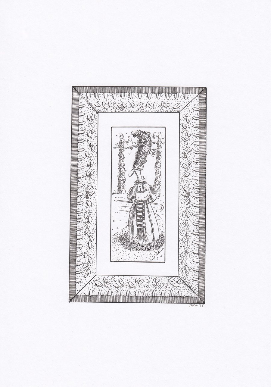 'The Walk' an A4 sized original artwork